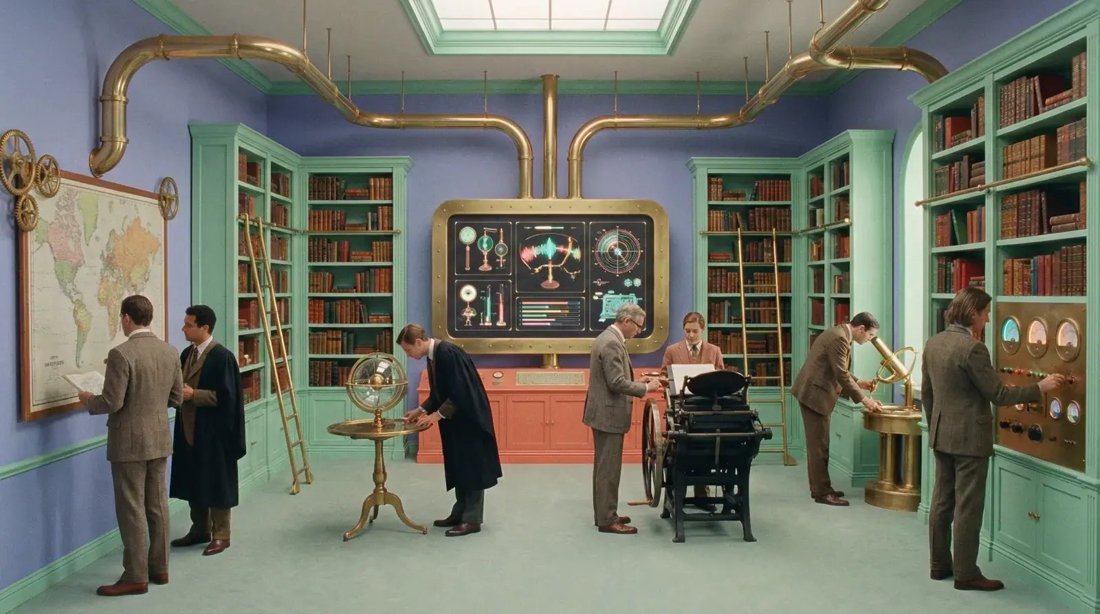 Knowledge workers learning AI skills in a modern learning environment
