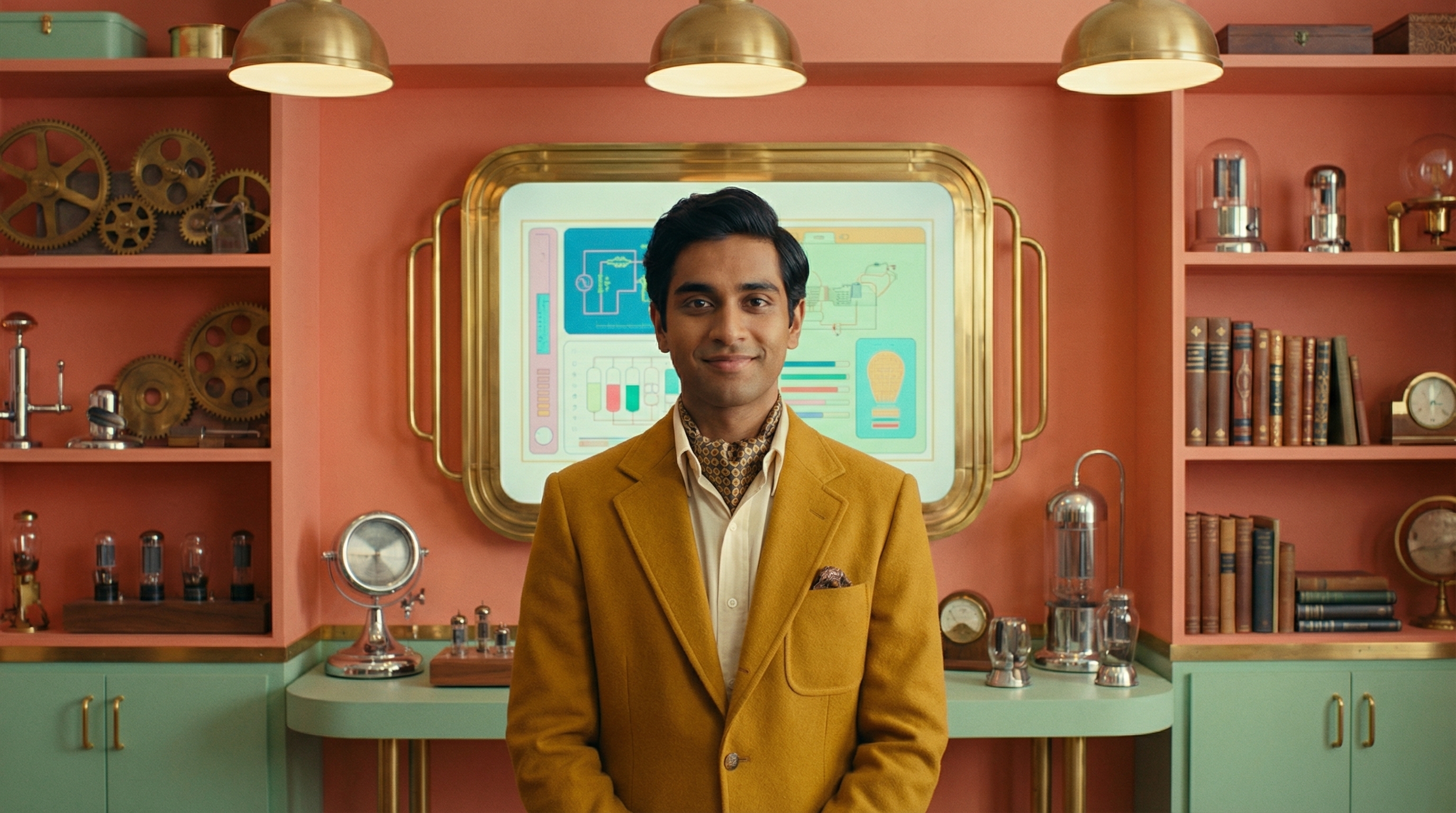 A professional who has completed AI skills training, confident and capable