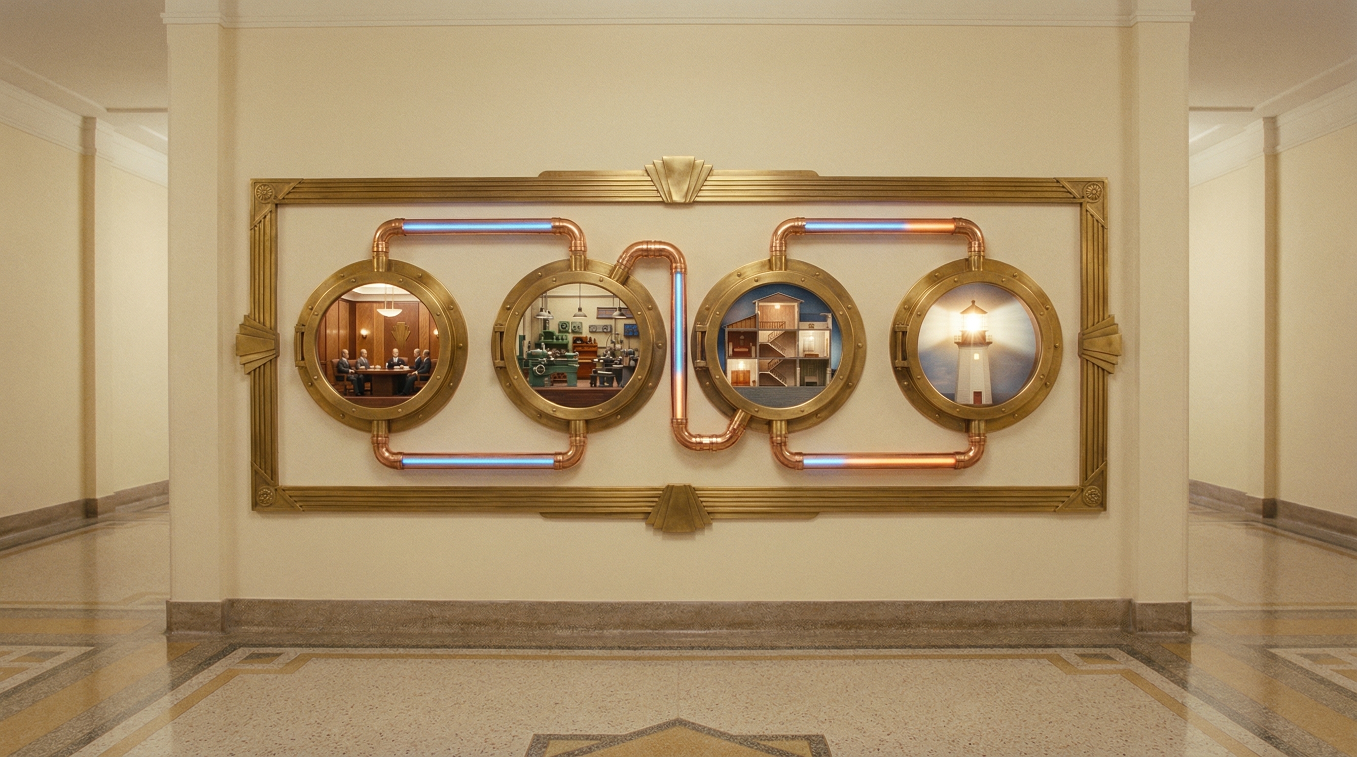 Teams collaborating on AI strategy