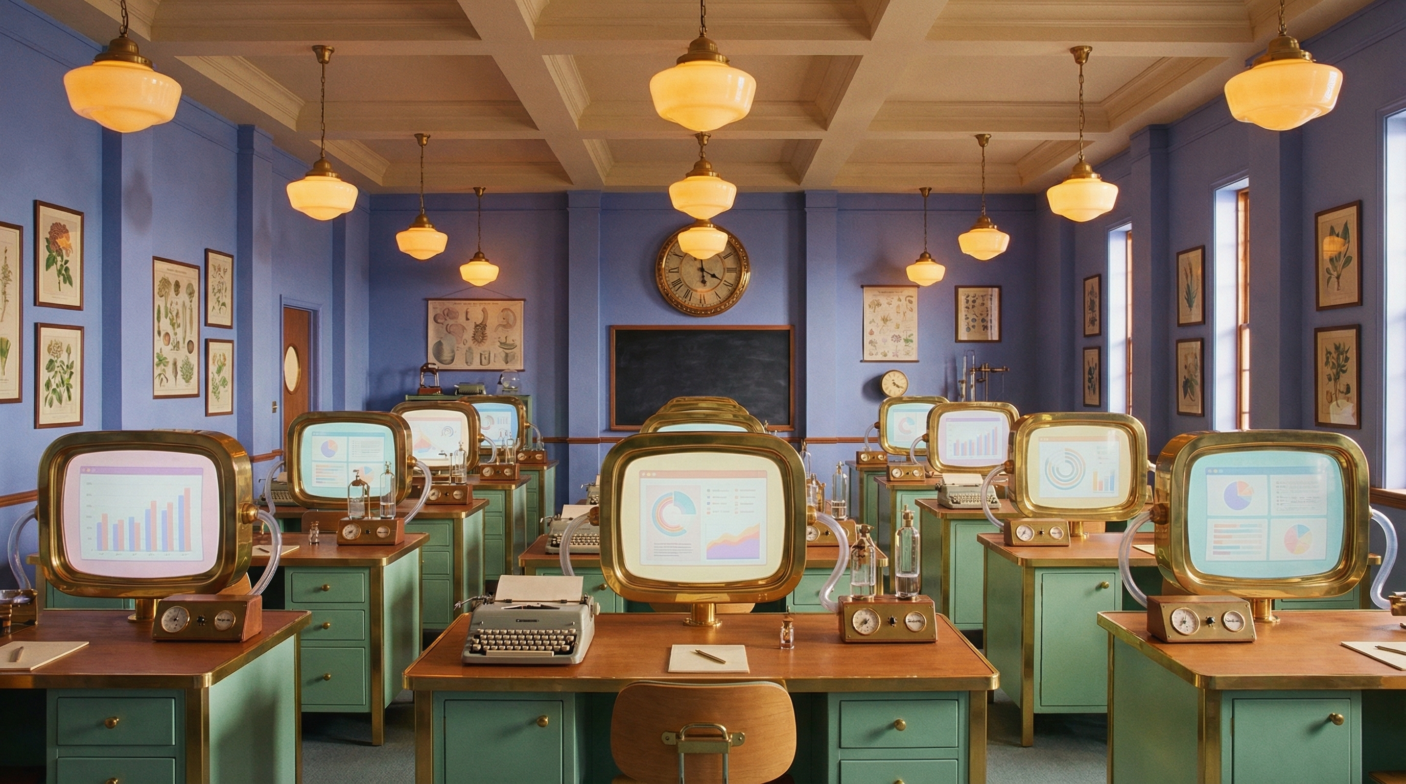 A professional learning AI skills at their desk