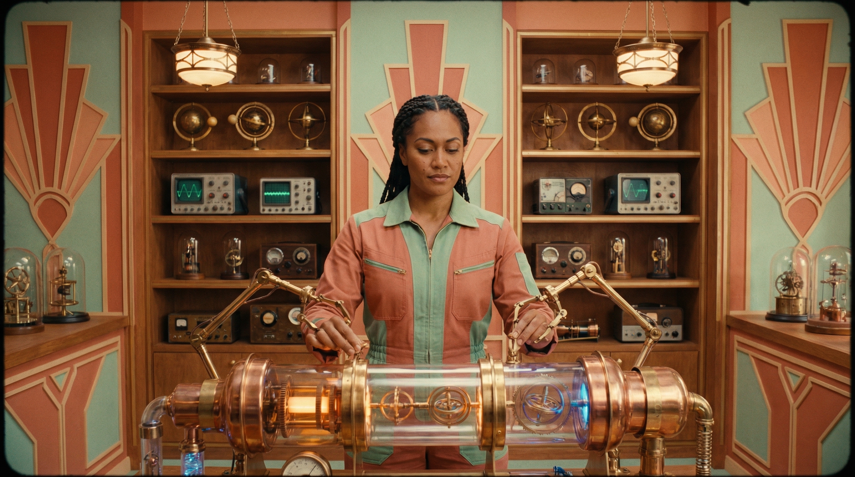 Diverse senior leaders engaging with AI tools